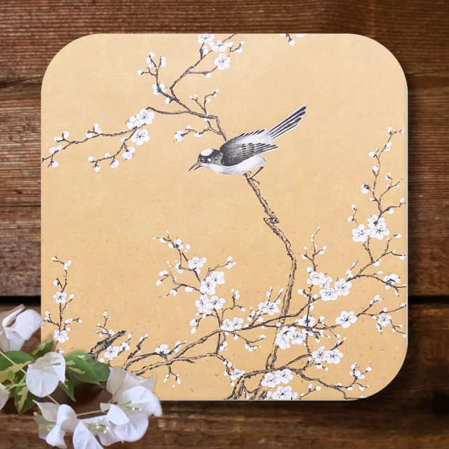Spring Melody Square Paper Coaster (Creator Uploaded)