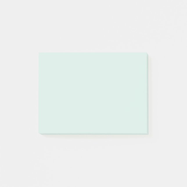 Spring Mint Solid Colour Post-it Notes (Front)