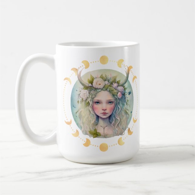 Spring Moon Phase Custom Mug (Left)