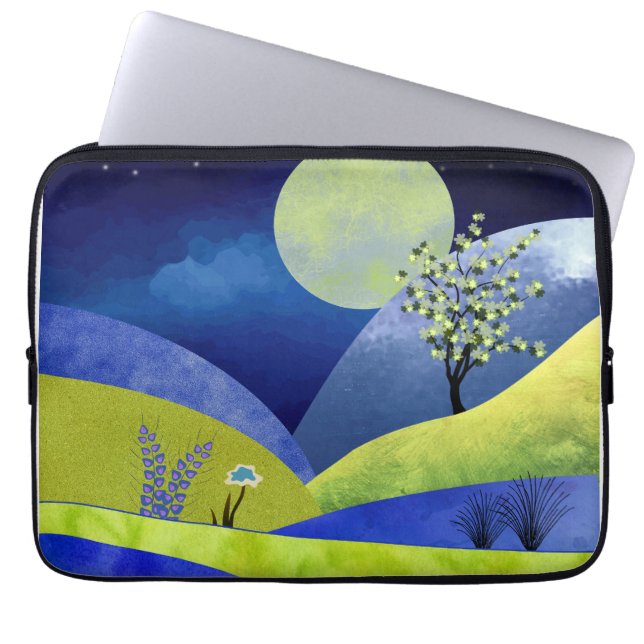 Spring Moonrise Laptop Sleeve (Front)
