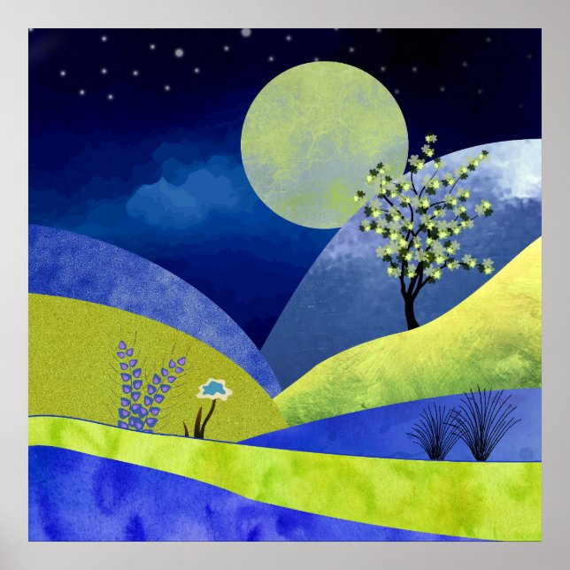 Spring Moonrise Poster (Front)