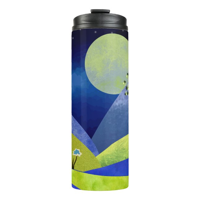 Spring Moonrise Thermal Tumbler (Front)