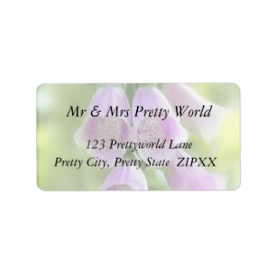 Spring Morning - Foxgloves Label