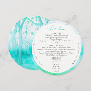 Spring Morning Wedding Circle Menu