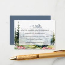 Spring Mountains Floral Wedding Details Enclosure 