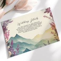 Spring Mountains Floral Wedding Details