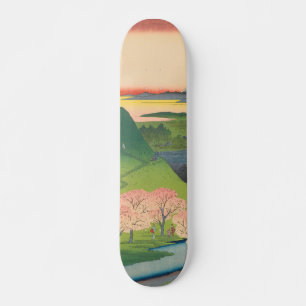 Spring Mt Fuji Vintage Ukiyo-e Japanese Art Skateboard