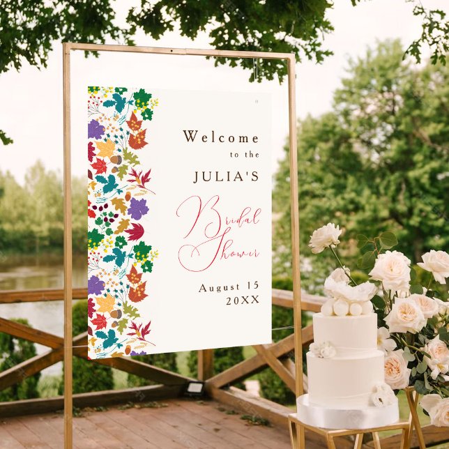 Spring Mustard Yellow Purple Flower Bridal Shower Poster (Creator Uploaded)