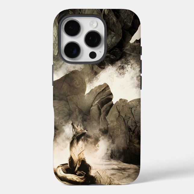 Spring Mystic Fox Misty Mountain Minimalist Zen Case-Mate iPhone Case (Back)