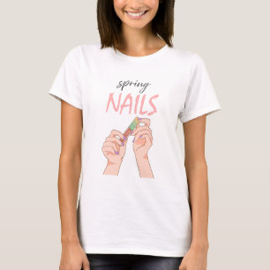 Spring Nails – Glossy Style T-Shirt