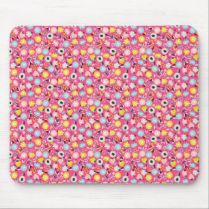 Spring Natural Pink Wildflower Watercolor Mouse Mat