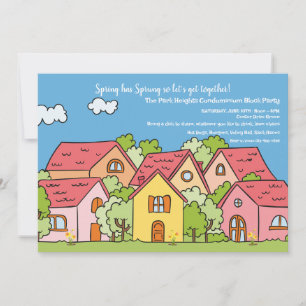 Spring Neighborhood Block Party Invitation