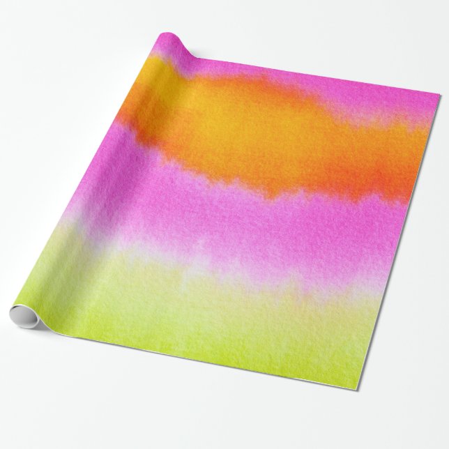 spring neon wrapping paper (Unrolled)