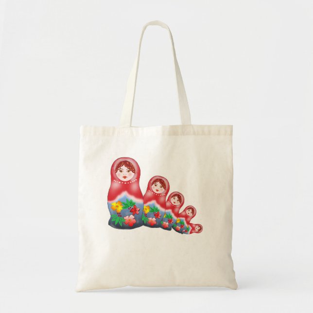 Spring Nesting Dolls Tote Bag (Front)