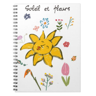 spring notebook sunny