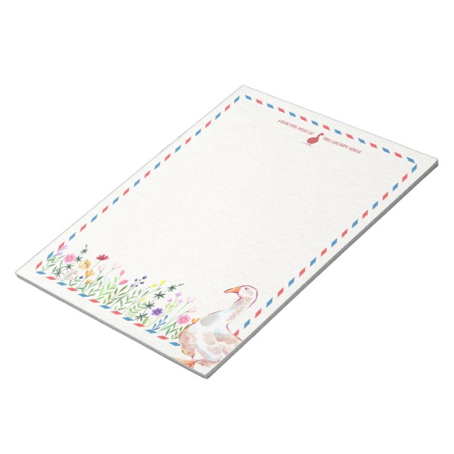 Spring Notepad | Goose Writing Paper (Angled)