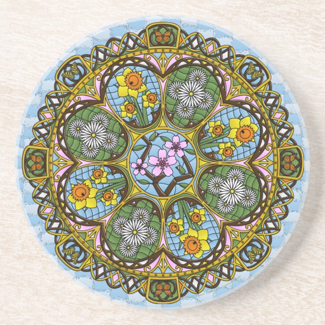 Spring Nouveau Coaster (Front)
