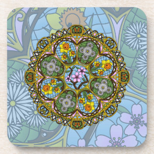 Spring Nouveau Square Coaster