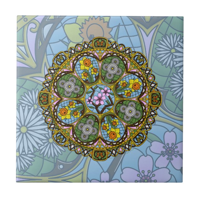Spring Nouveau Tile (Front)