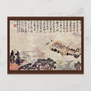 Spring On The Min River By Tao Chi (Best Quality) Postcard