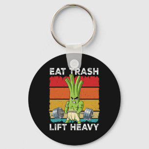Spring Onion Gym Weight Training Eat Trash Lift He Key Ring
