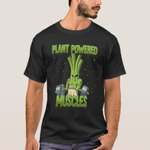 Spring Onion Gym Weight Training Plant Powered Mus T-Shirt