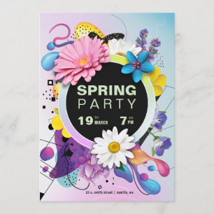 Spring or Summer Party Event Invite