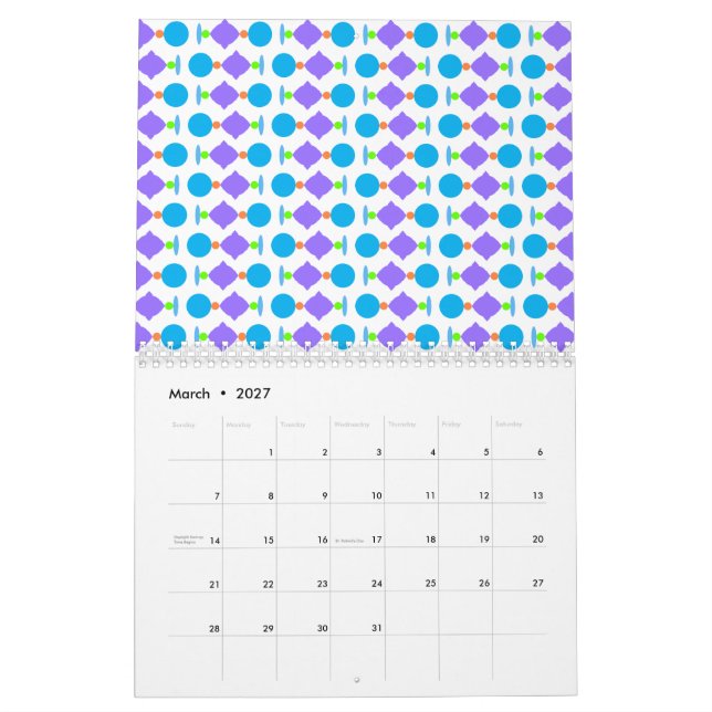 Spring Ornaments Calendar (Mar 2027)