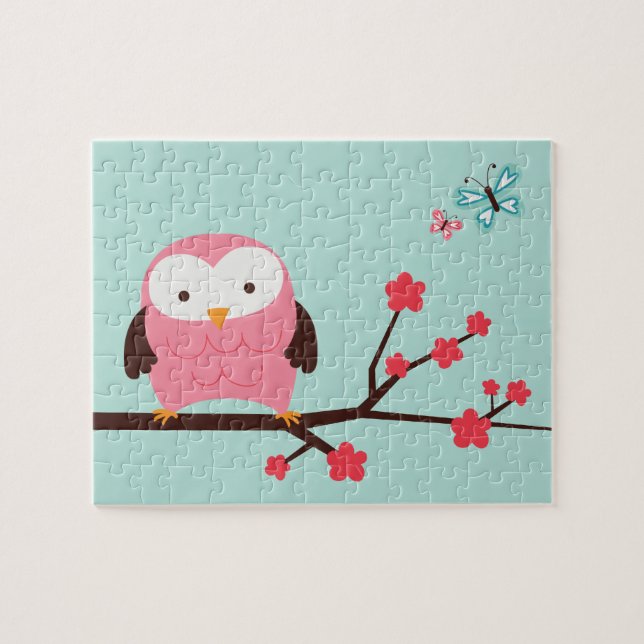 Spring Owl Jigsaw Puzzle (Horizontal)