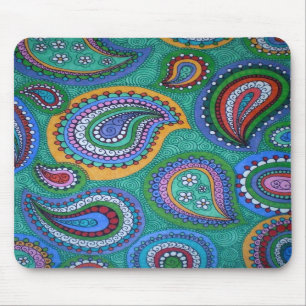 Spring Paisley Mouse Pad