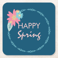 Spring Party Floral Wreath Birthday Flowers