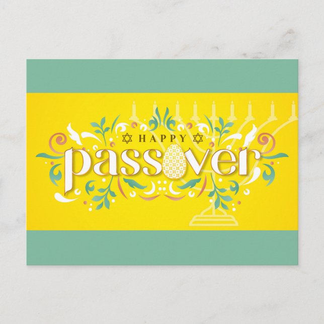 Spring Passover Postcard (Front)