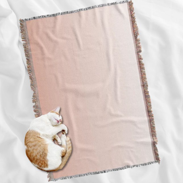 spring pastel colour blush peach ombre dusty pink throw blanket (spring pastel color blush peach ombre dusty pink throw blanket)