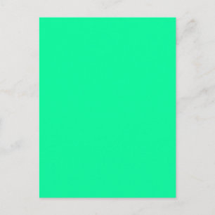 Spring Pastel Easter Green Solid Colour Background Postcard