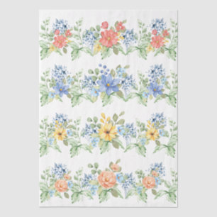 Spring Pastel Florals Decoupage Paper