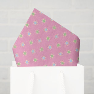 Spring Pastel Pattern pink green yellow sweet Tissue Paper