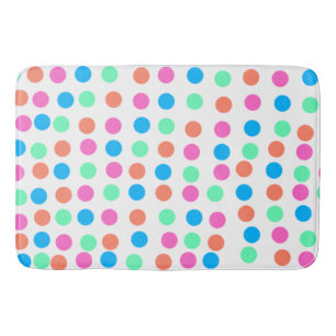 Spring Pastel Spots Bath Mat