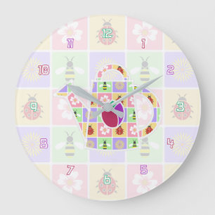 Spring Patches Clock