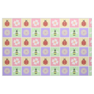 Spring Patches Fabric