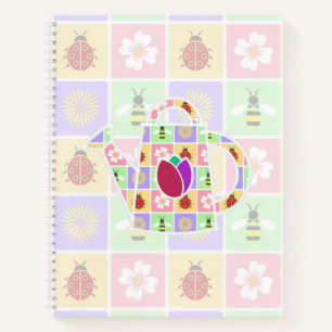 Spring Patches Spiral Notebook