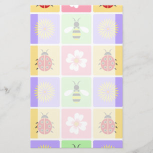 Spring Patches Stationery