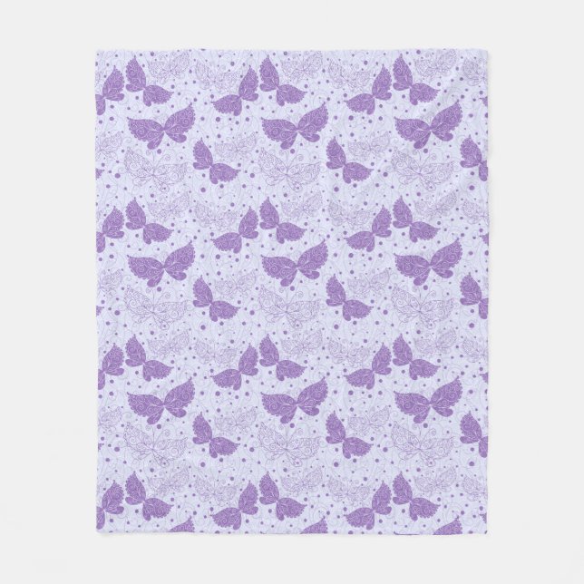 Spring Pattern Fleece Blanket (Front)