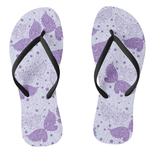 Spring Pattern Flip Flops (Footbed)