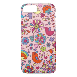 Spring pattern with colourful flowers iPhone 8/7 case