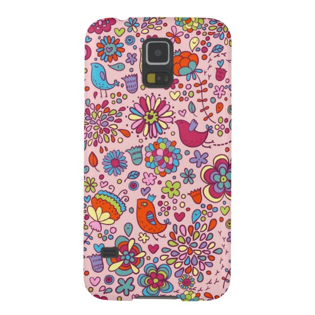 Spring pattern with colourful flowers Case-Mate samsung galaxy case (Back)
