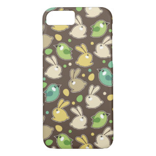 spring pattern with easter eggs,birds iPhone 8/7 case