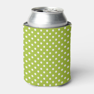 Spring pattern with white polka dots can cooler