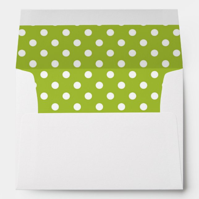 Spring pattern with white polka dots envelopes (Back (Bottom))