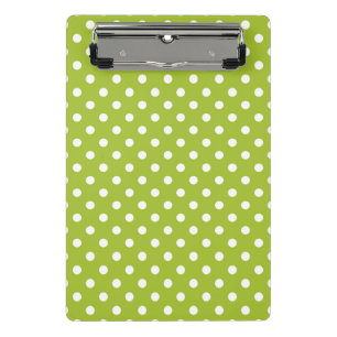 Spring pattern with white polka dots mini clipboard