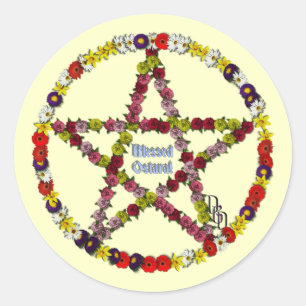Spring Pentical Classic Round Sticker